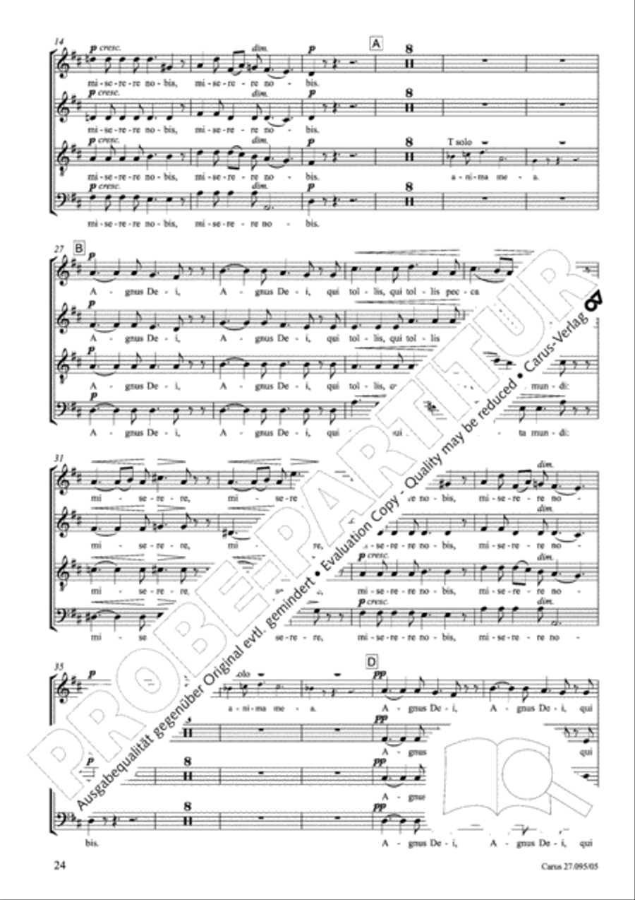 Messe solennelle de sainte Cecile Messe solennelle de sainte Cecile STB scores gallery preview page 25
