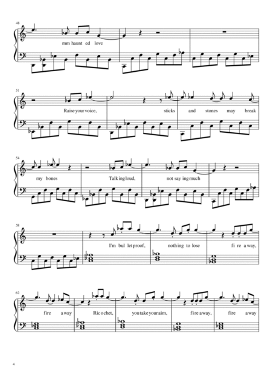 Titanium Piano Solo scores gallery preview page 4
