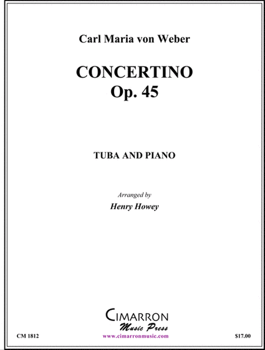 Concertino, Op. 45 Piano Accompaniment scores gallery preview page 1