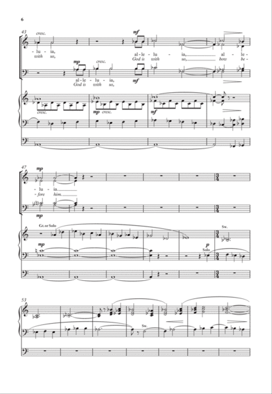 God is here 4-Part scores gallery preview page 5