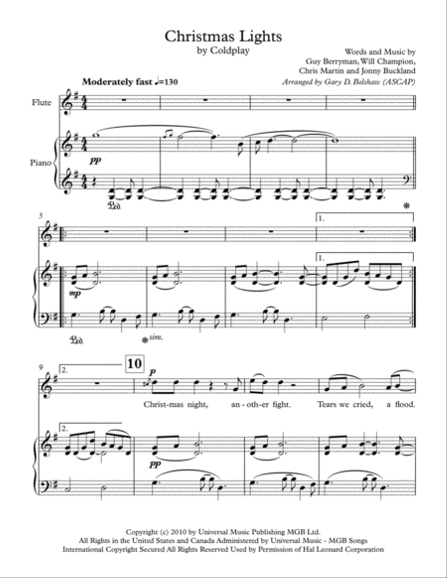 Christmas Lights Flute Solo scores gallery preview page 3