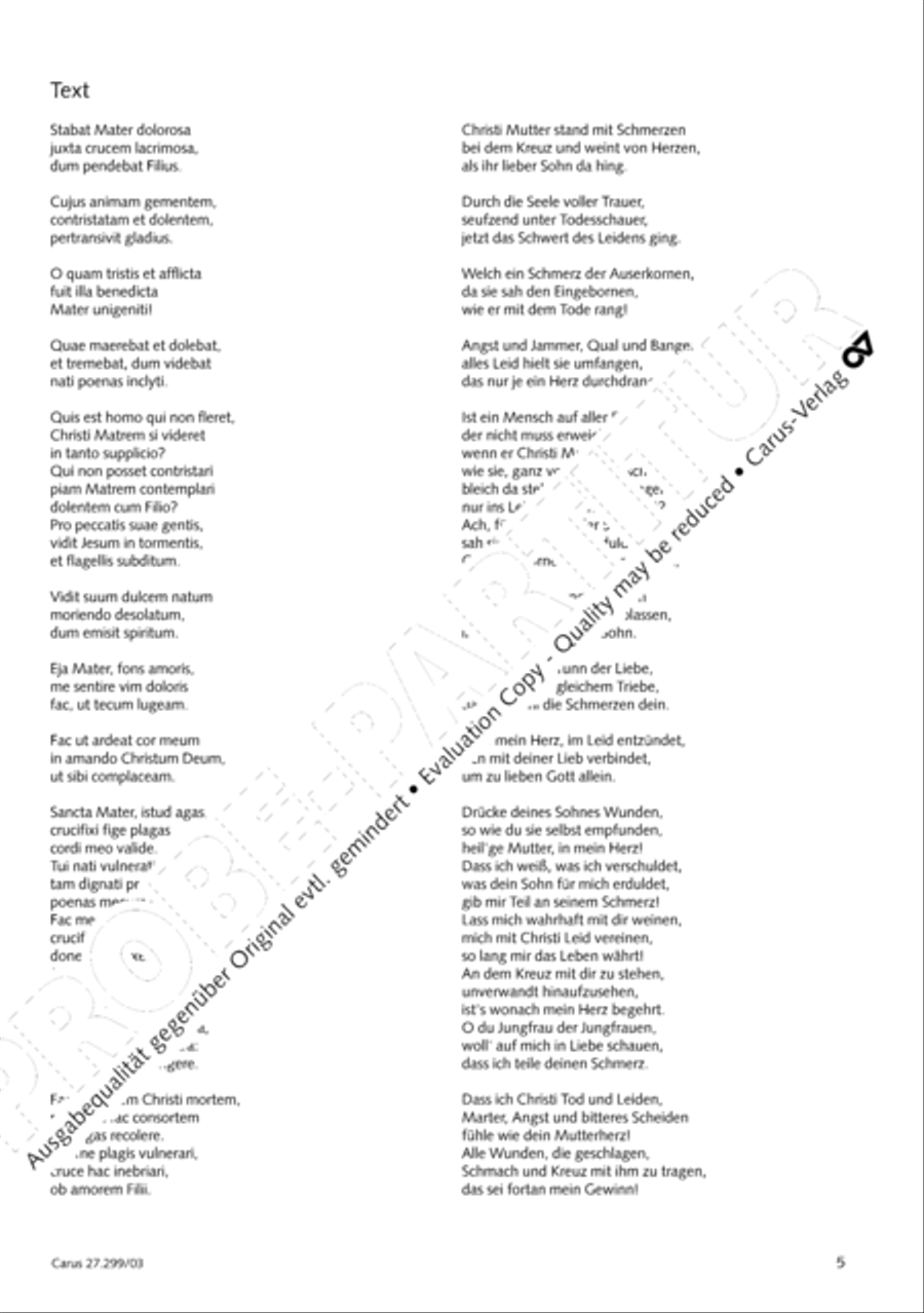 Stabat mater Stabat mater Women's Choir scores gallery preview page 6