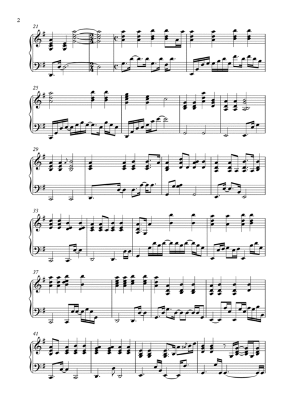 I'll Never Love Again Piano Solo scores gallery preview page 2