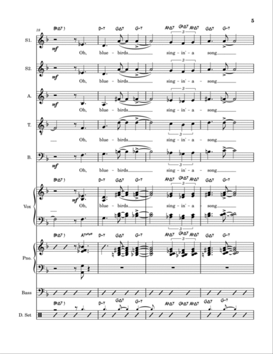 Blue Skies Jazz Ensemble scores gallery preview page 5