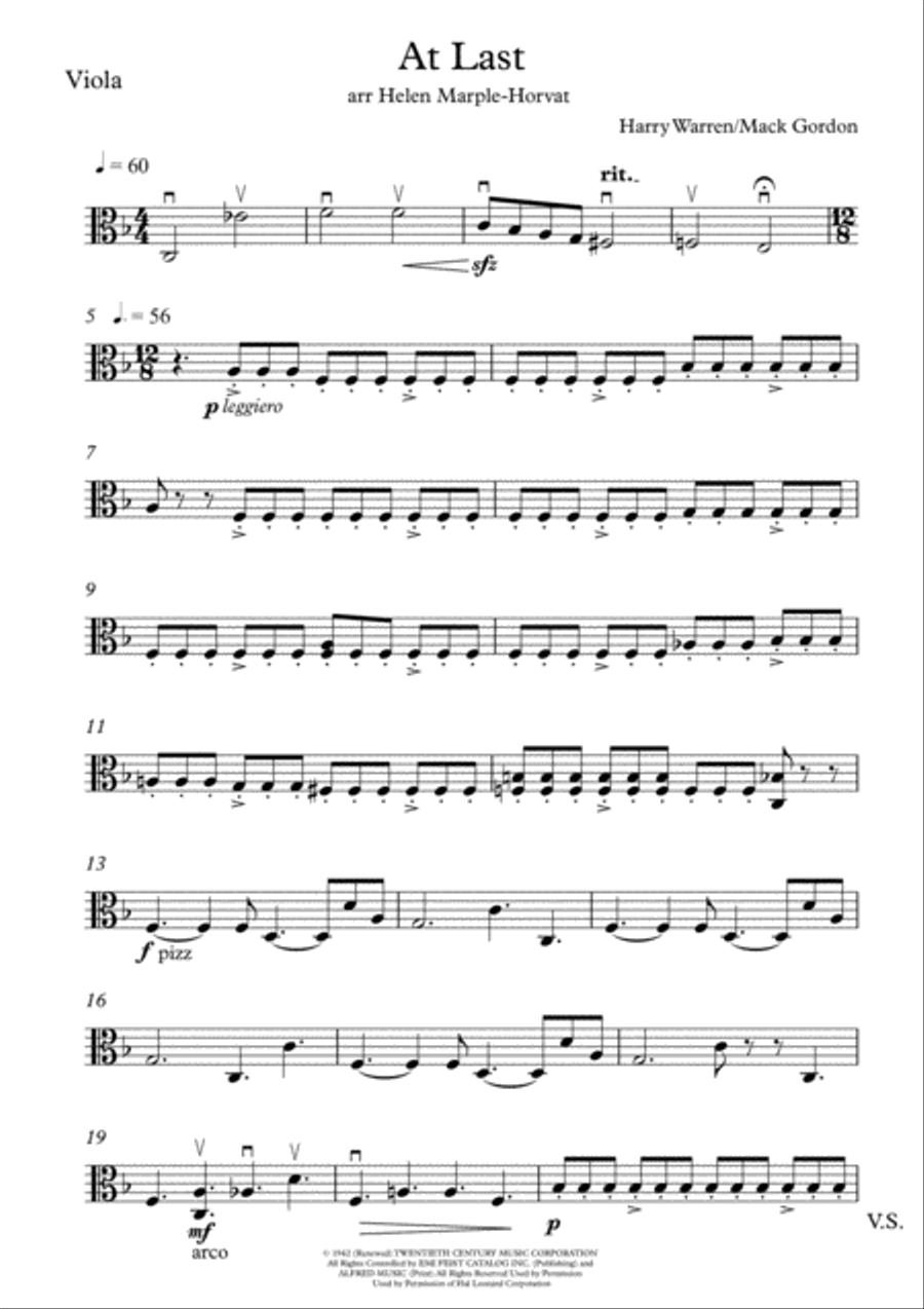 At Last String Quartet scores gallery preview page 3