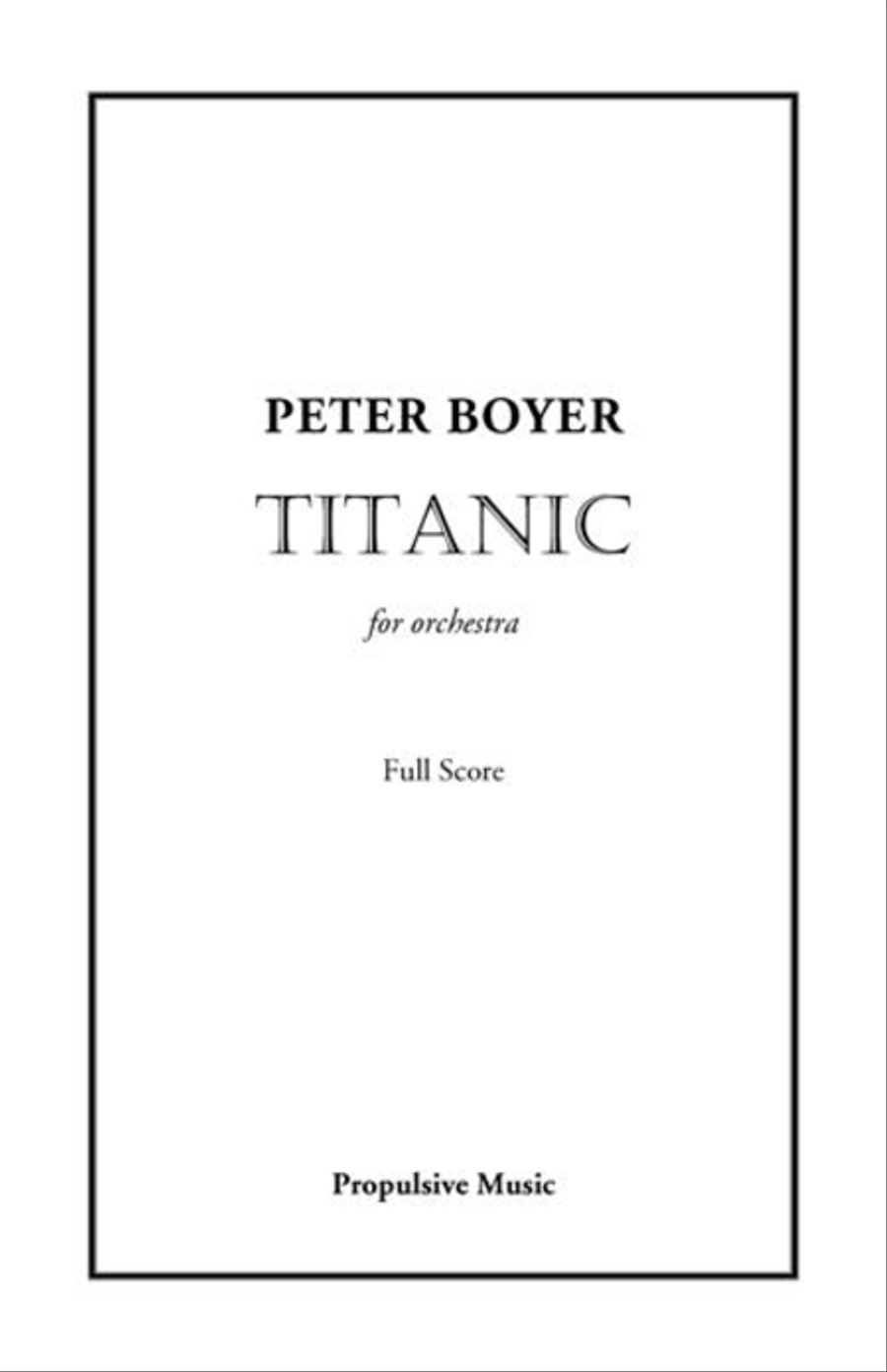 Titanic (score) Titanic (score) Full Orchestra scores gallery preview page 1