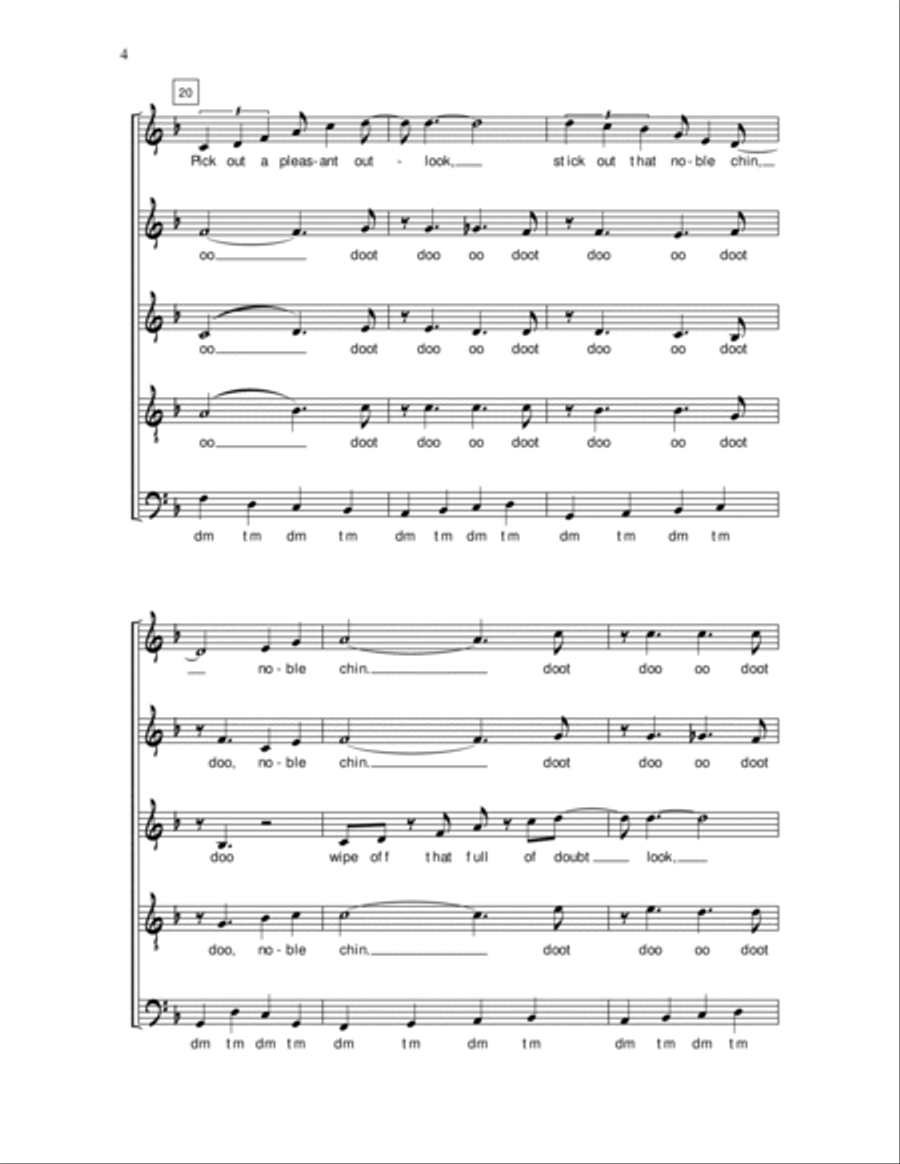 Put On a Happy Face Put On a Happy Face SSATB scores gallery preview page 4