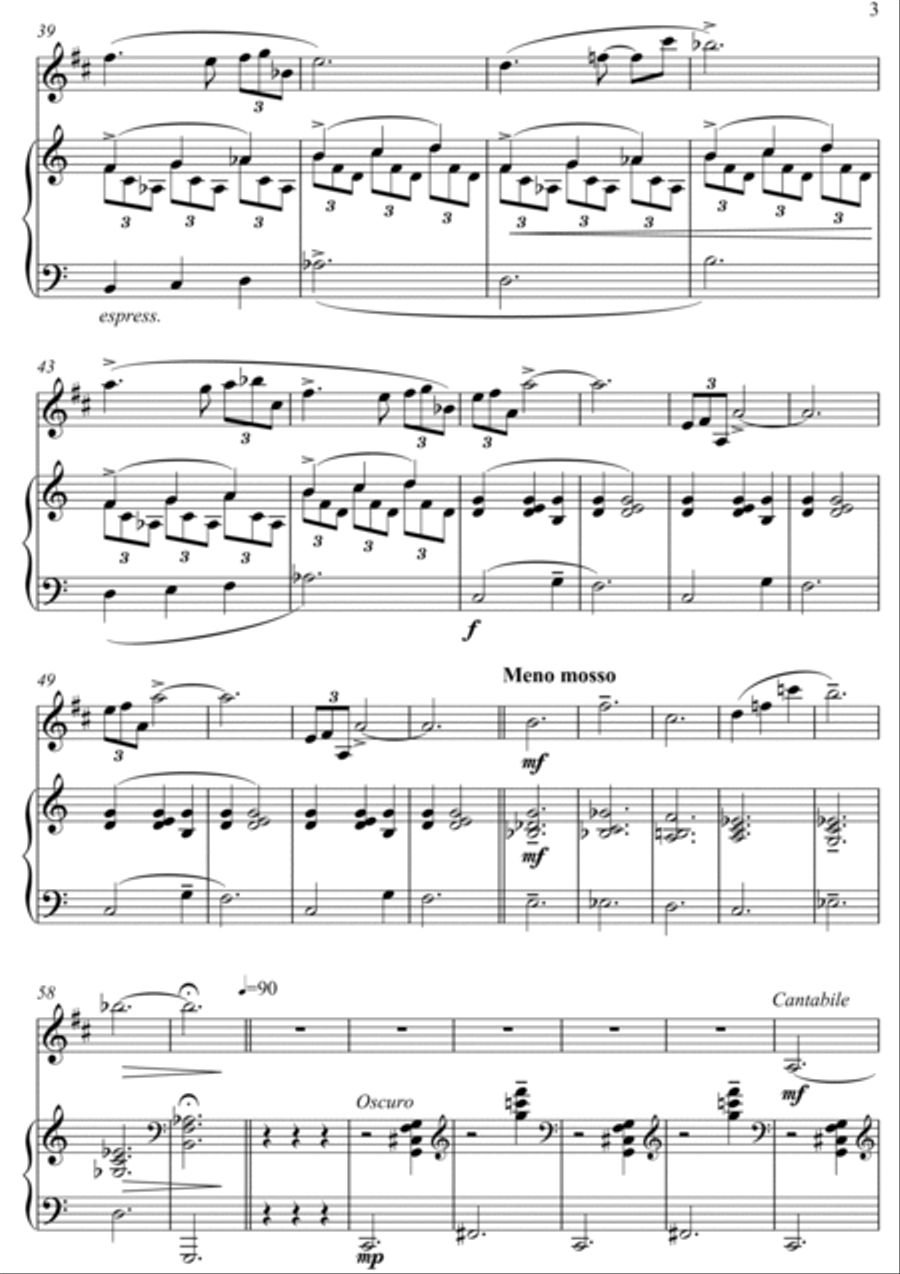 De Olvido Clarinet Solo scores gallery preview page 4
