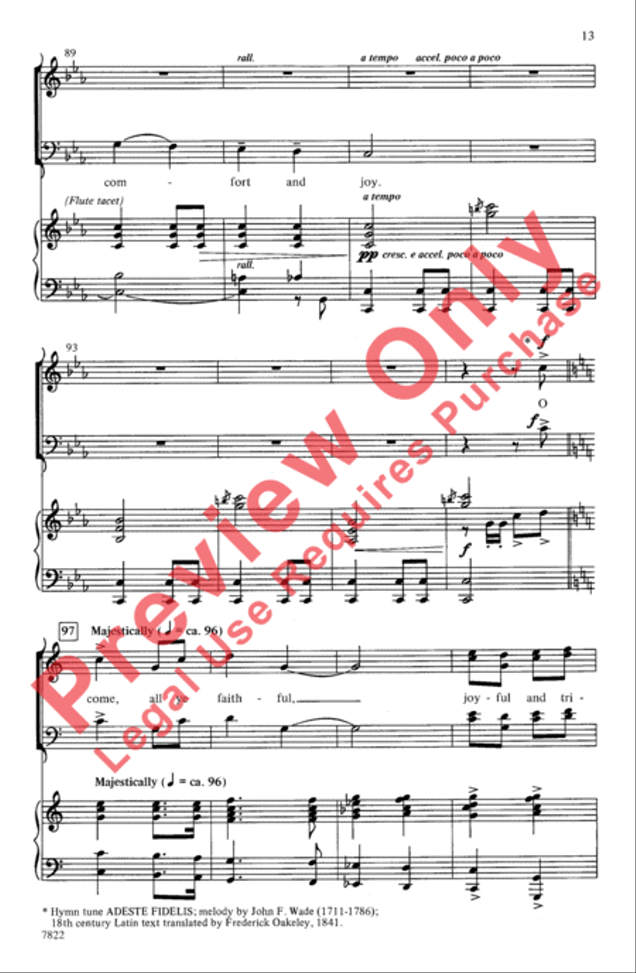 Joy: A Carol Cantata for Christmas 4-Part scores gallery preview page 13