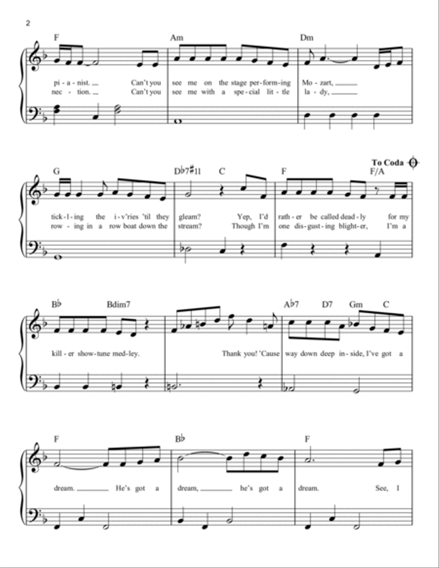 I've Got A Dream (from Tangled) Easy Piano scores gallery preview page 2