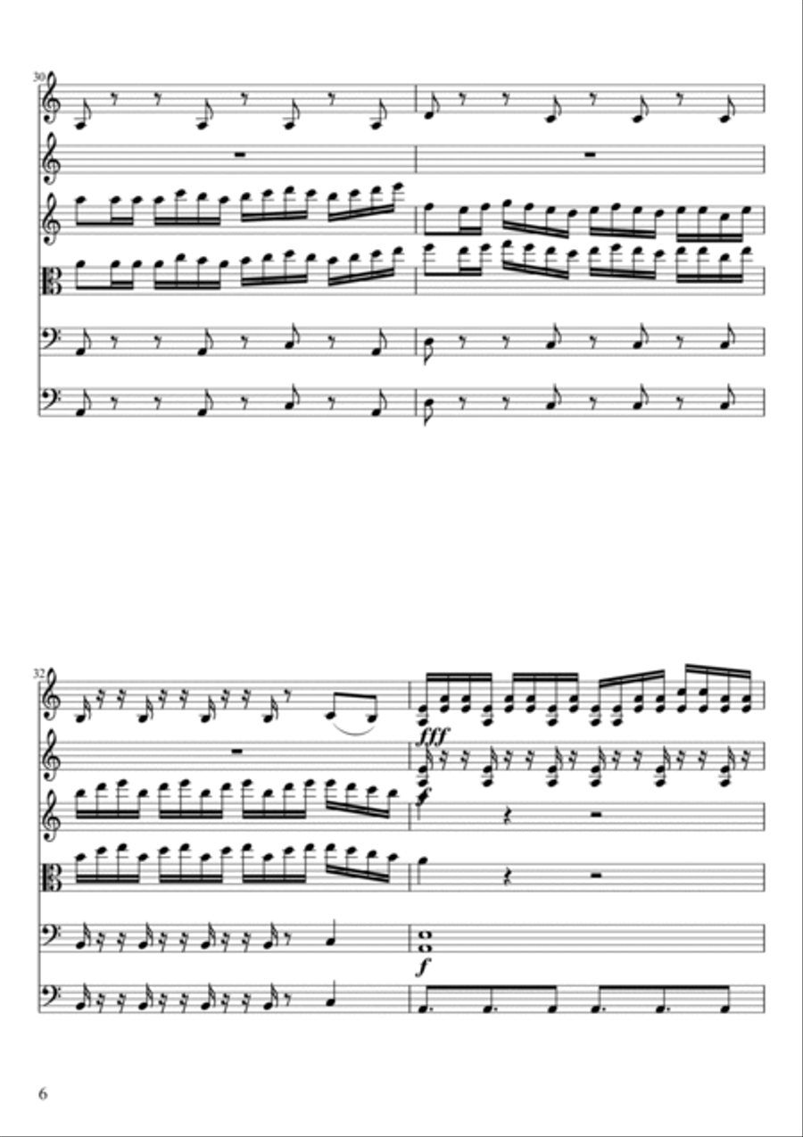Procella Multae Motionis Procella Multae Motionis String Orchestra scores gallery preview page 6