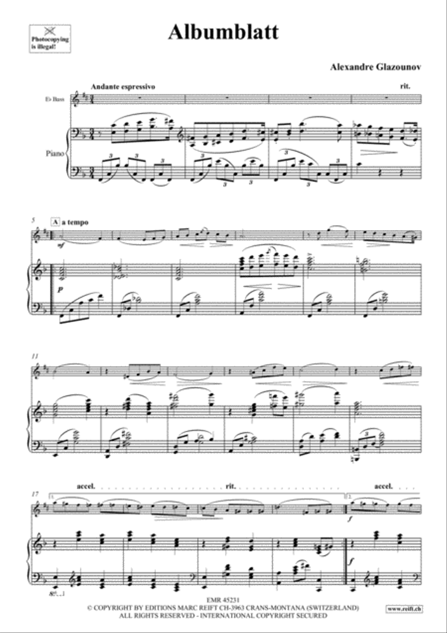 Albumblatt Voice Solo scores gallery preview page 4