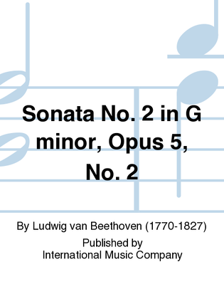 Book cover for Sonata No. 2 In G Minor, Opus 5, No. 2