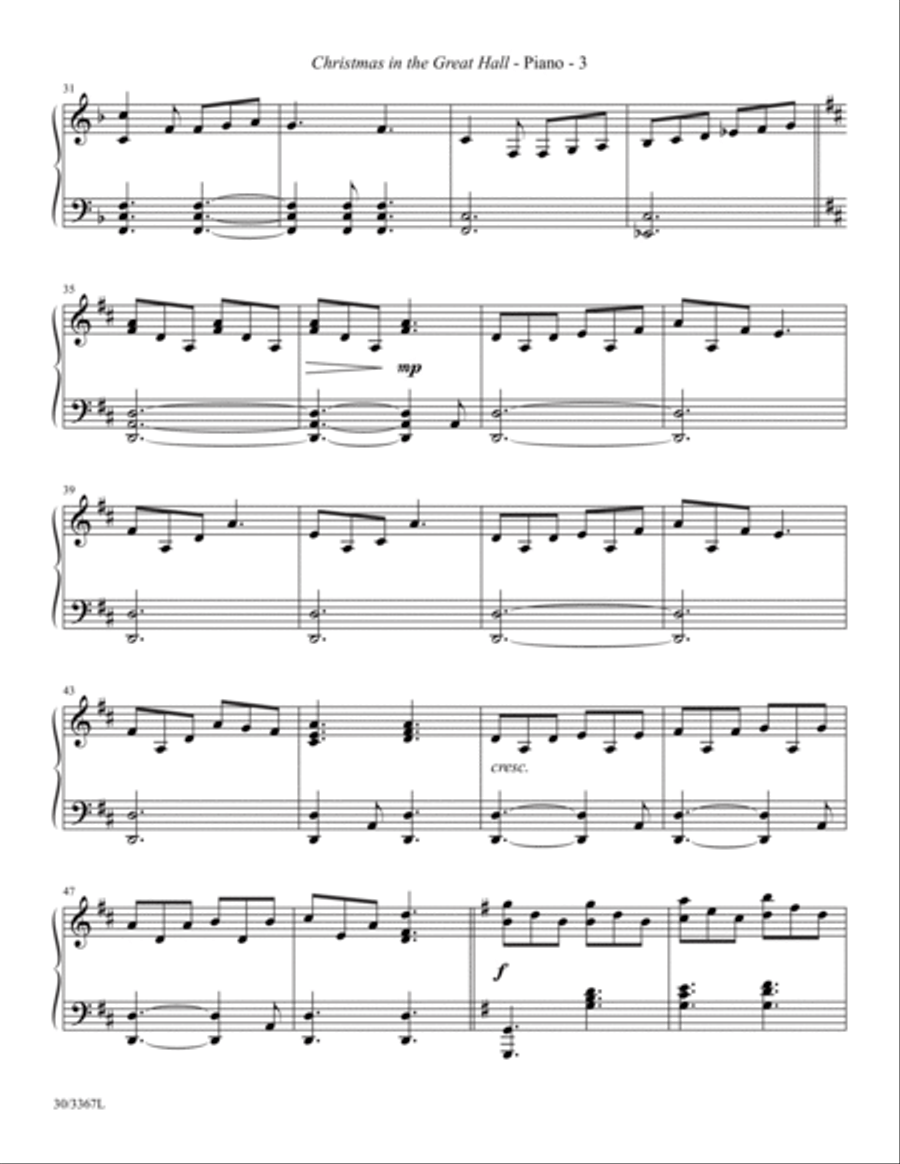 Christmas in the Great Hall - Instrumental Ensemble Score and Parts Chamber Orchestra scores gallery preview page 4