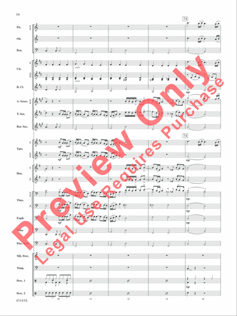 Bruno Mars Greatest Hits Bruno Mars Greatest Hits Concert Band scores gallery preview page 17