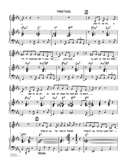 Santa Baby - Piano/Vocal