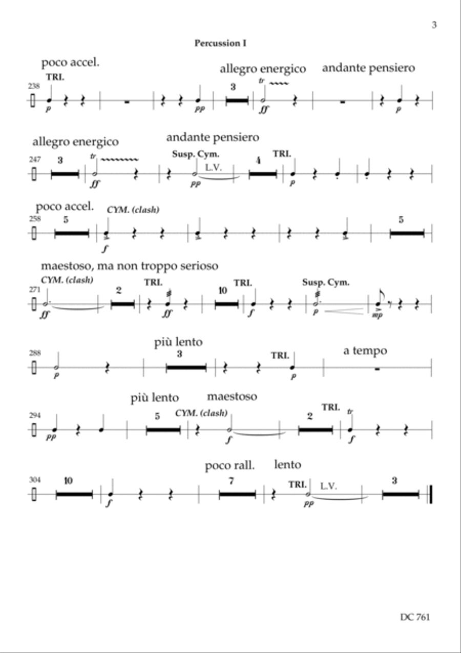 Symphony No.5 [percussion parts] Percussion Ensemble scores gallery preview page 3