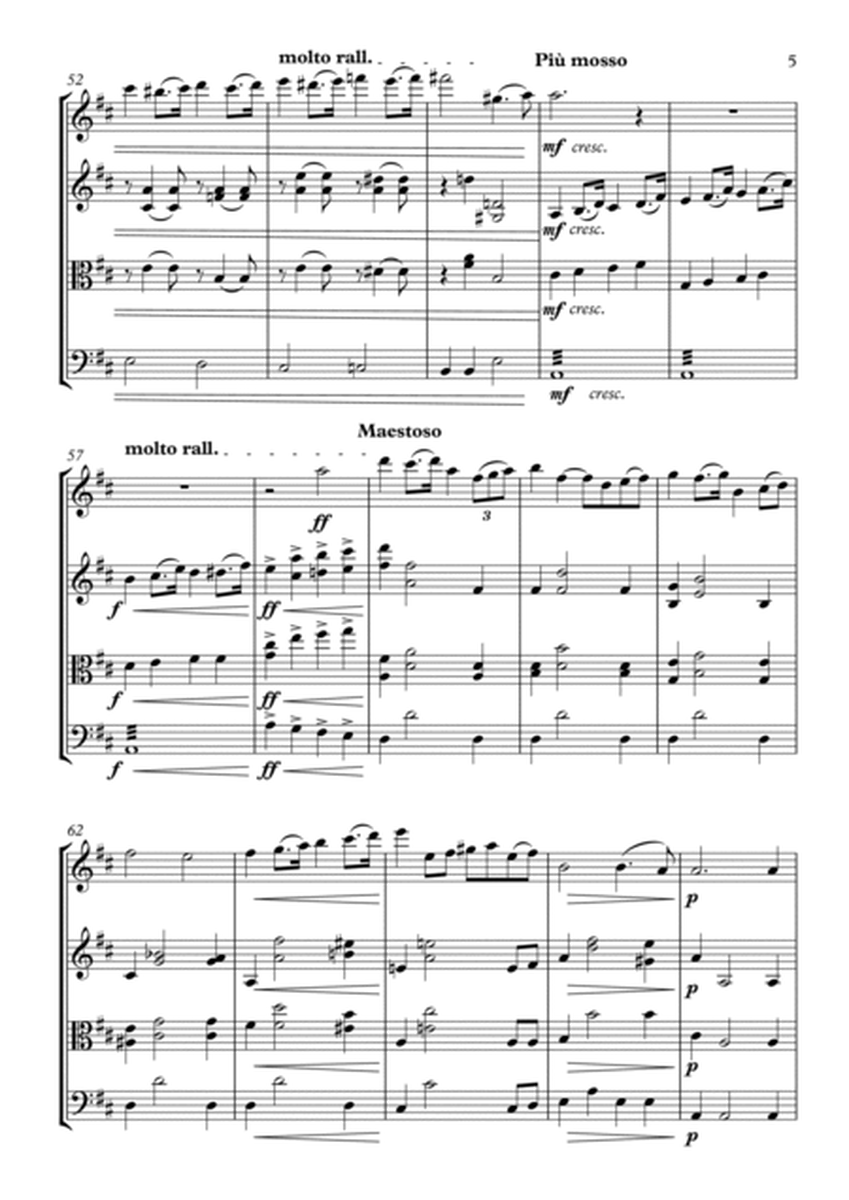 "Adoration" by Felix Borowski arranged for String Quartet image number null
