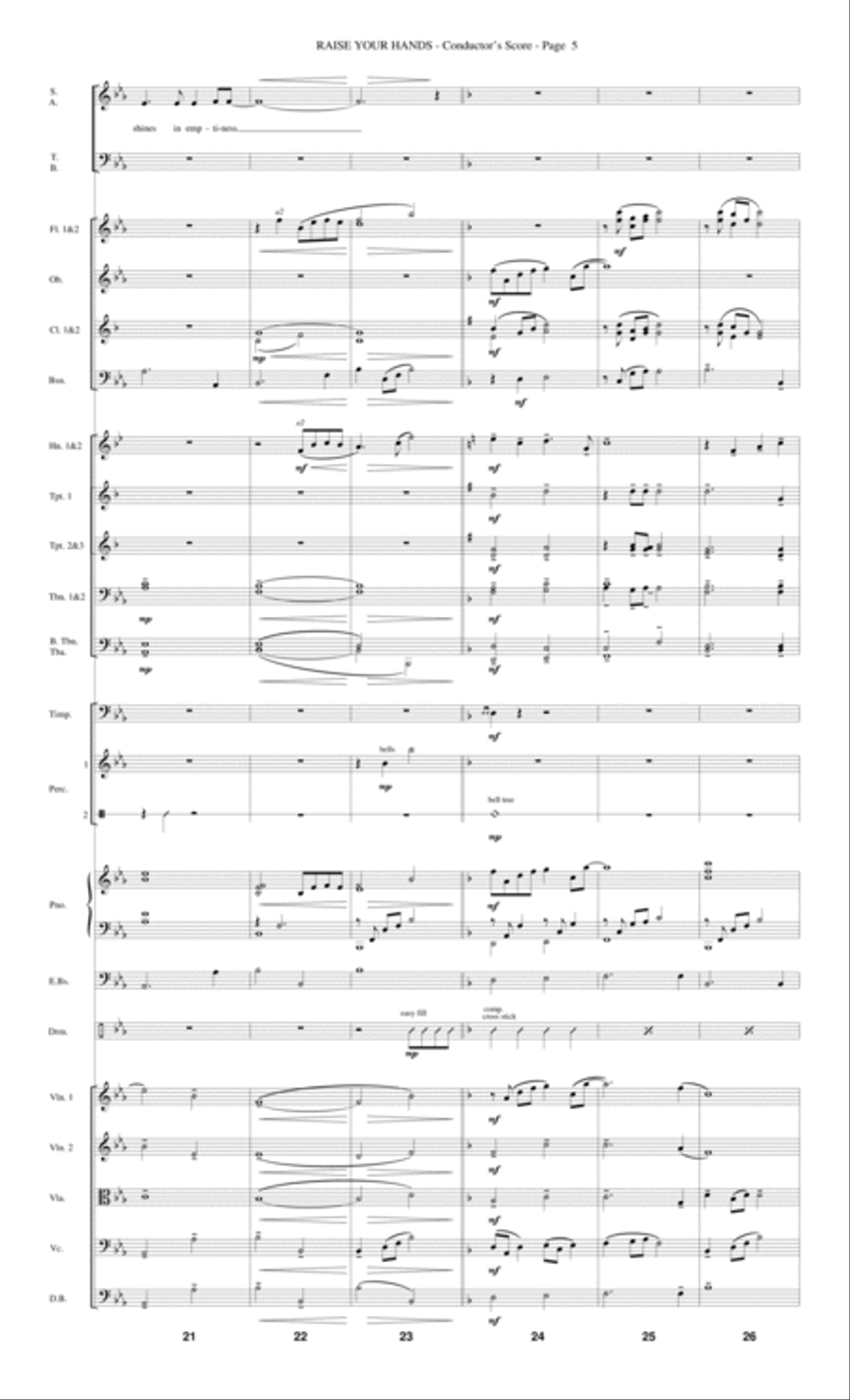 Raise Your Hands - Score Raise Your Hands - Score Choir scores gallery preview page 5
