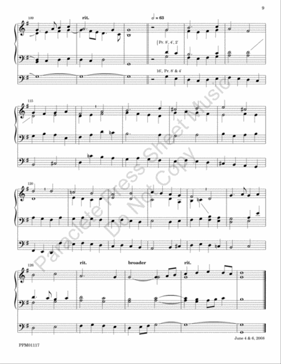Tribute to Jeremiah Clarke Choir scores gallery preview page 10