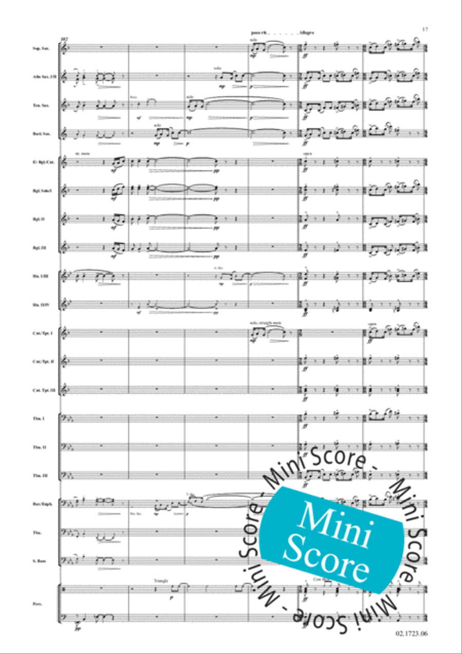 Cake Walk Phantasy Fanfare Band scores gallery preview page 21