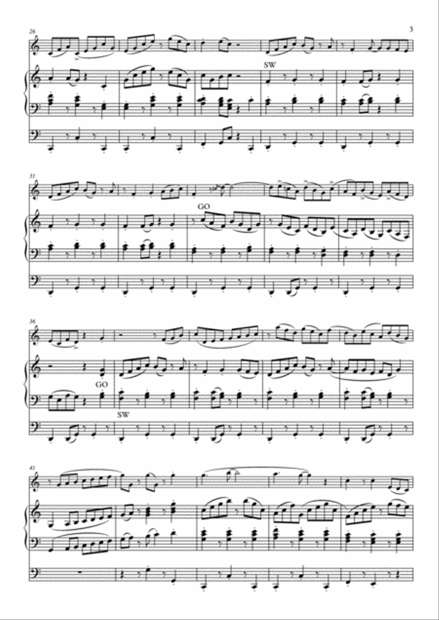 Salsamania for Alto Saxophone & Organ Woodwind Duet scores gallery preview page 3