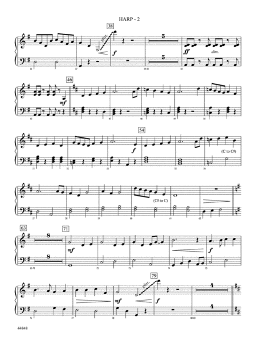 A Festival Rondo: Harp String Orchestra scores gallery preview page 2