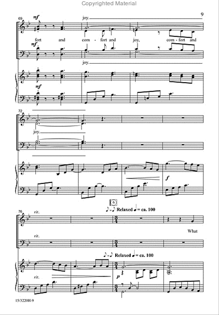 Rejoice and Be Merry! 4-Part scores gallery preview page 9