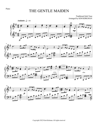The Gentle Maiden arranged for solo piano in G
