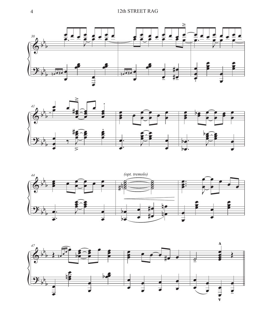 12th Street Rag Piano Solo scores gallery preview page 4