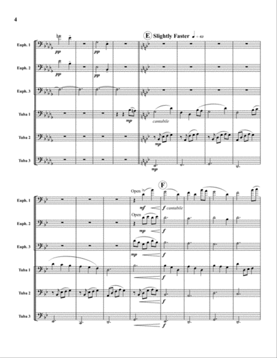 In Memoriam Euphonium scores gallery preview page 5