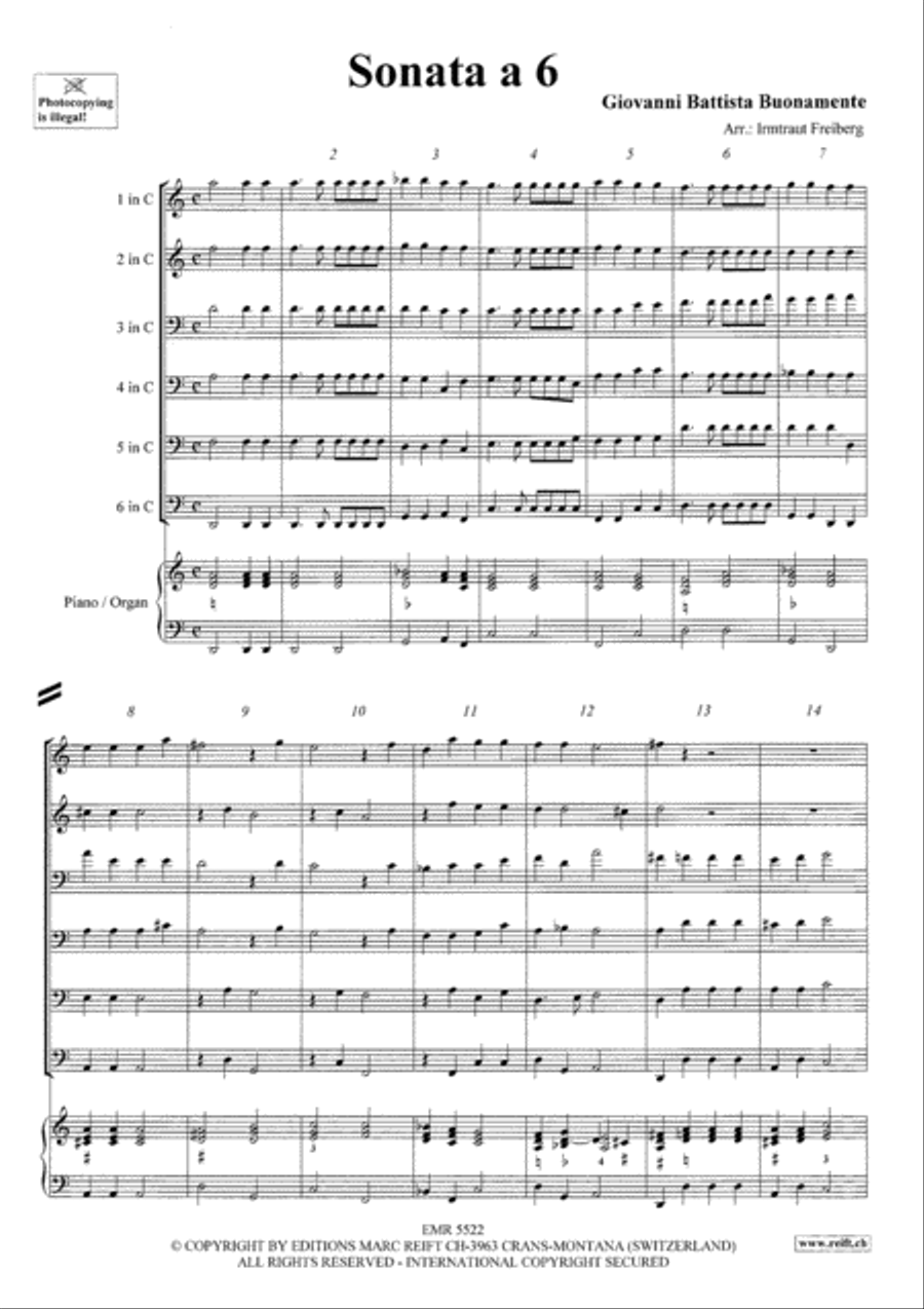 Sonata a 6 Sonata a 6 Brass Ensemble scores gallery preview page 3