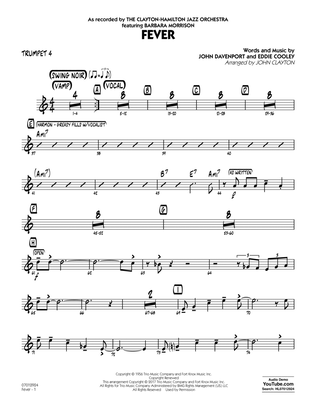 Fever (Key: G min) - Trumpet 4