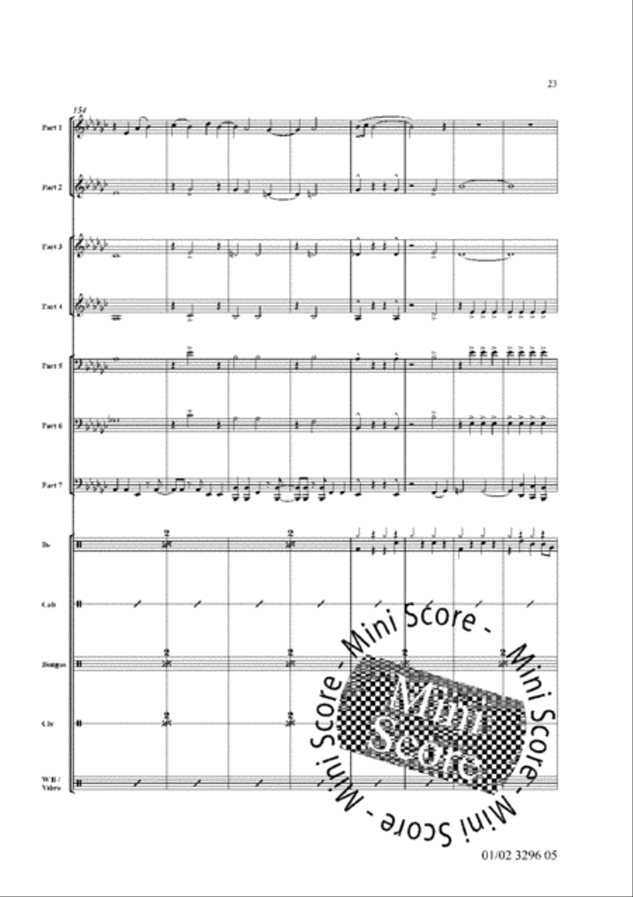 Bossa Nova Breakout! Bossa Nova Breakout! Fanfare Band scores gallery preview page 27