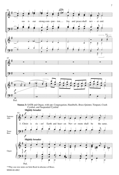 Christ Is Risen! Shout Hosanna! (Choral Score) image number null