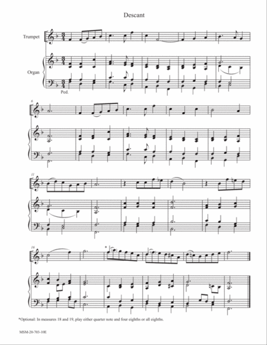 Praise to the Lord, the Almighty Trumpet scores gallery preview page 2
