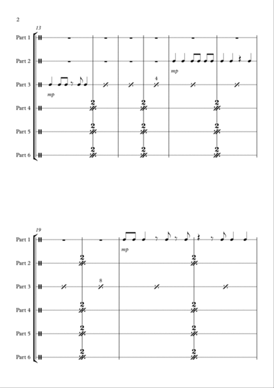 Clap Clap Large Ensemble scores gallery preview page 2