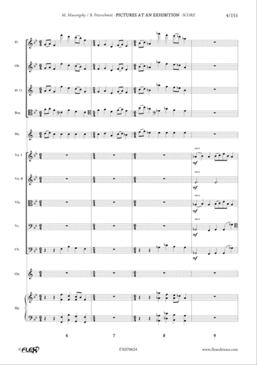 Pictures at an Exhibition Orchestra scores gallery preview page 4