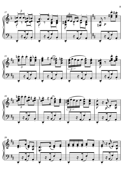 Habanera LARGE PRINT Piano Solo image number null