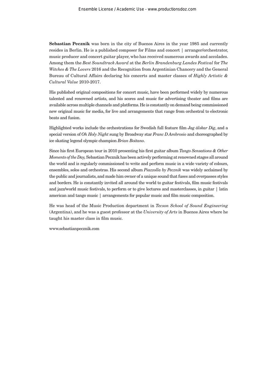 A Berliner Tango Story Classical Guitar - Digital Sheet Music page 3