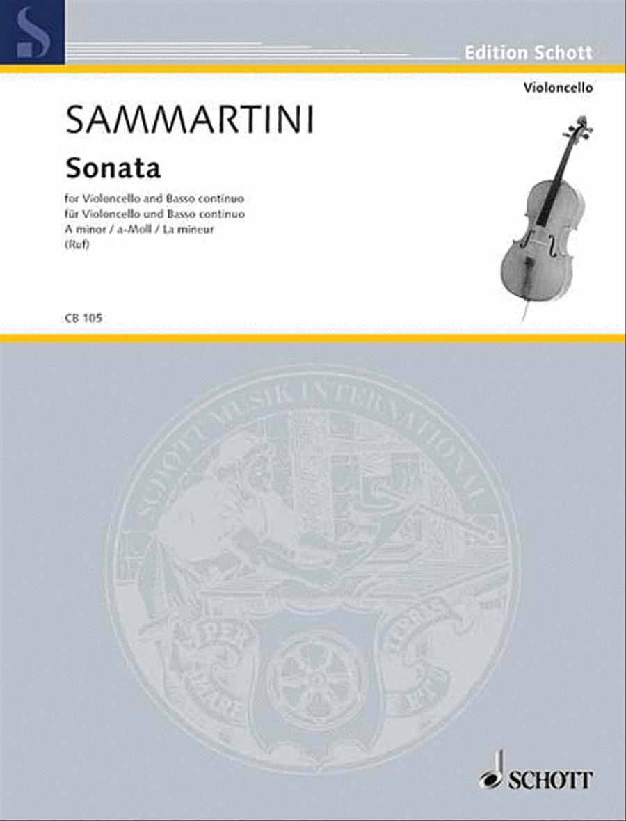 Cello Sonata A Minor Cello Solo scores gallery preview page 1