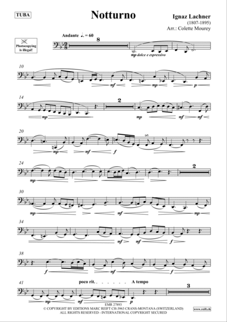 Notturno Tuba scores gallery preview page 2