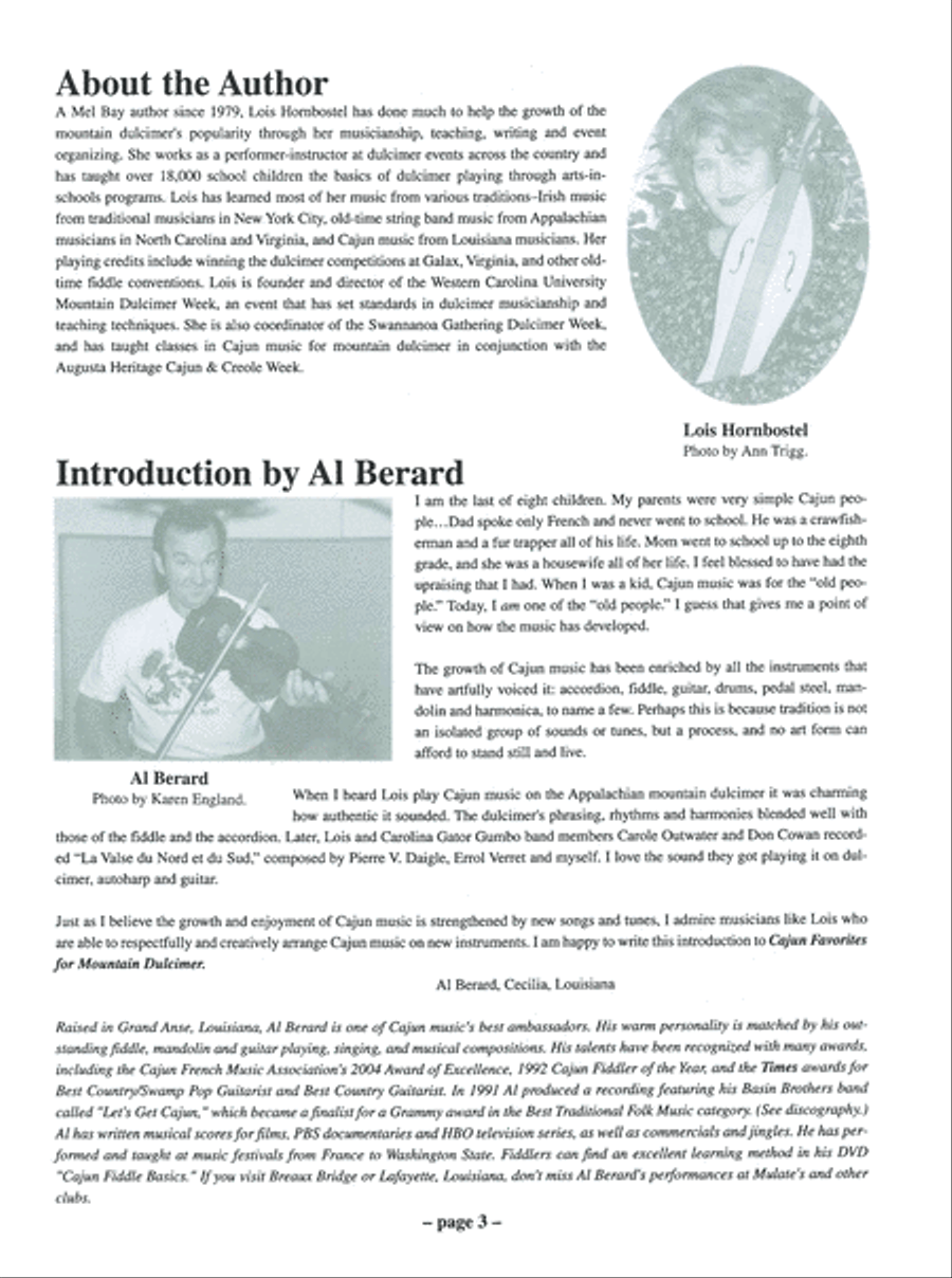 Cajun Favorites for Mountain Dulcimer Mountain Dulcimer scores gallery preview page 9