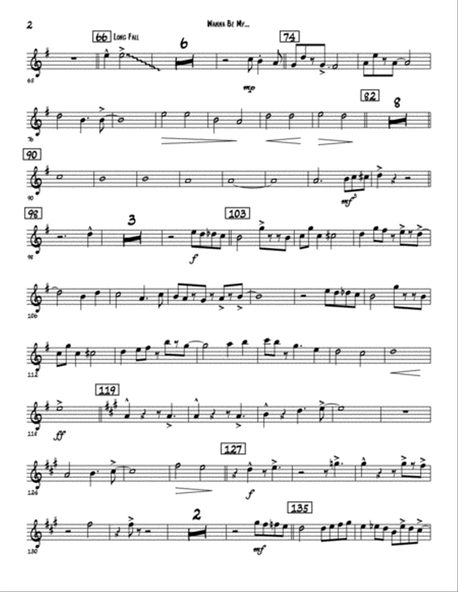 Wanna Be My... For Big Band Jazz Ensemble scores gallery preview page 5