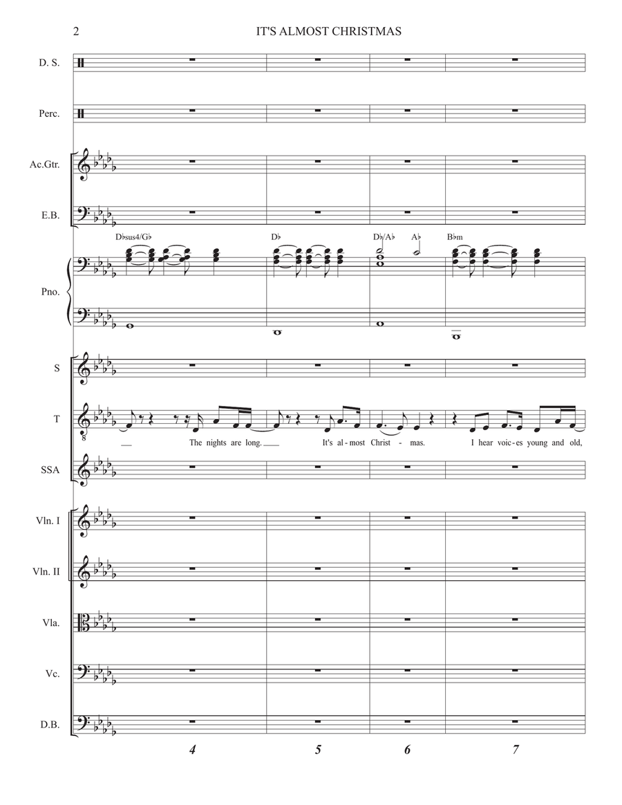 It's Almost Christmas Feat. A Great Big World Choir scores gallery preview page 3