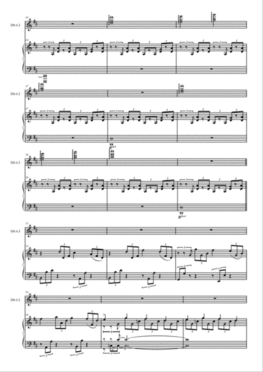 I colori del mare (Colors of the Sea) - Piano solo - Luca Ottani Piano Solo scores gallery preview page 5