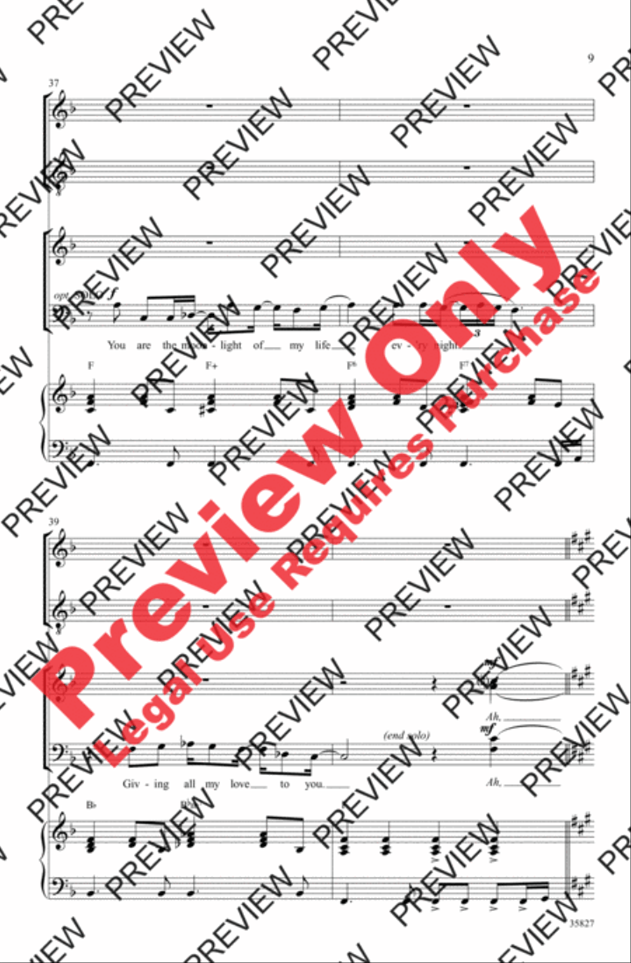 Green Day on Stage: Selections from American Idiot 4-Part scores gallery preview page 9
