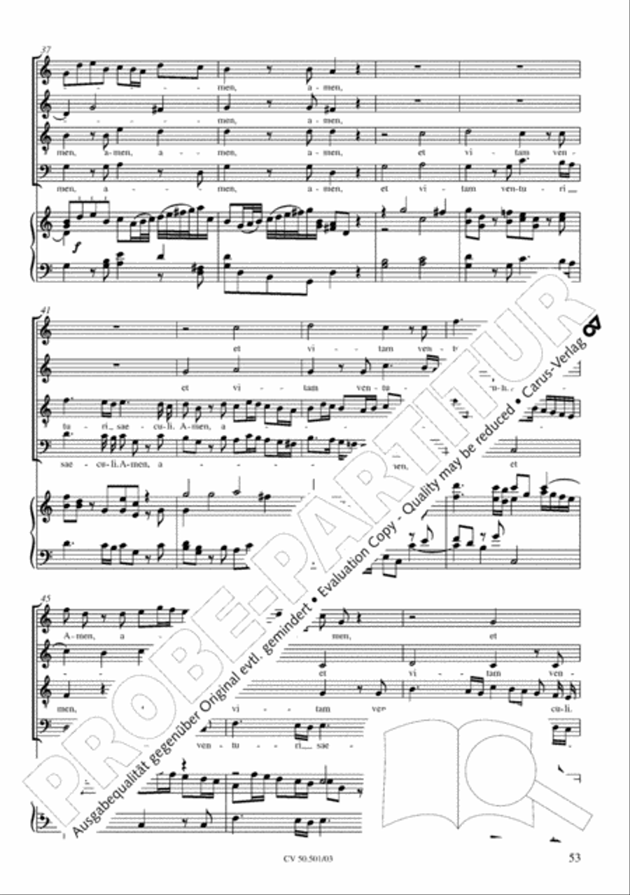 Mass in C Major 4-Part scores gallery preview page 54