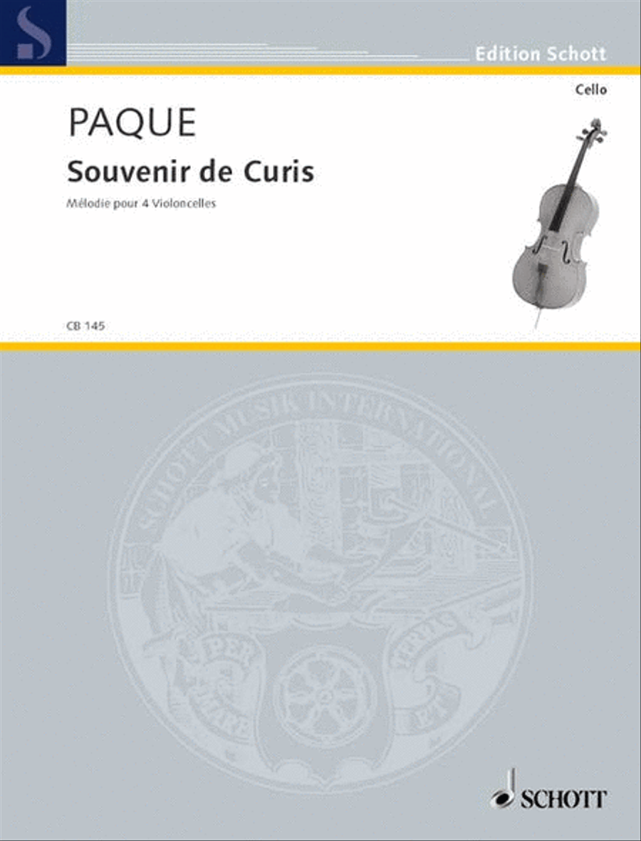 Souvenir de Curis Cello scores gallery preview page 1