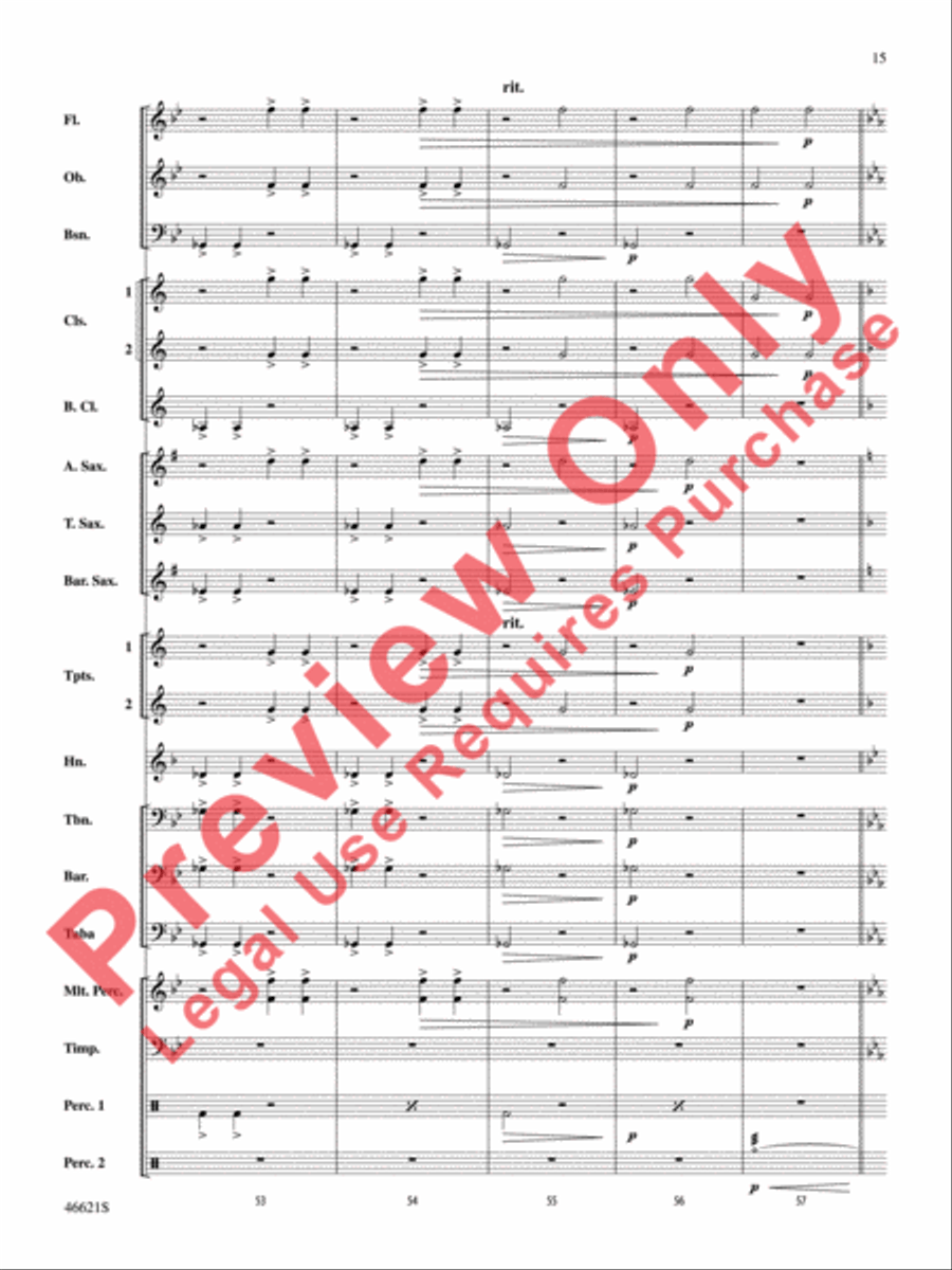 Pictures at an Exhibition Concert Band scores gallery preview page 16